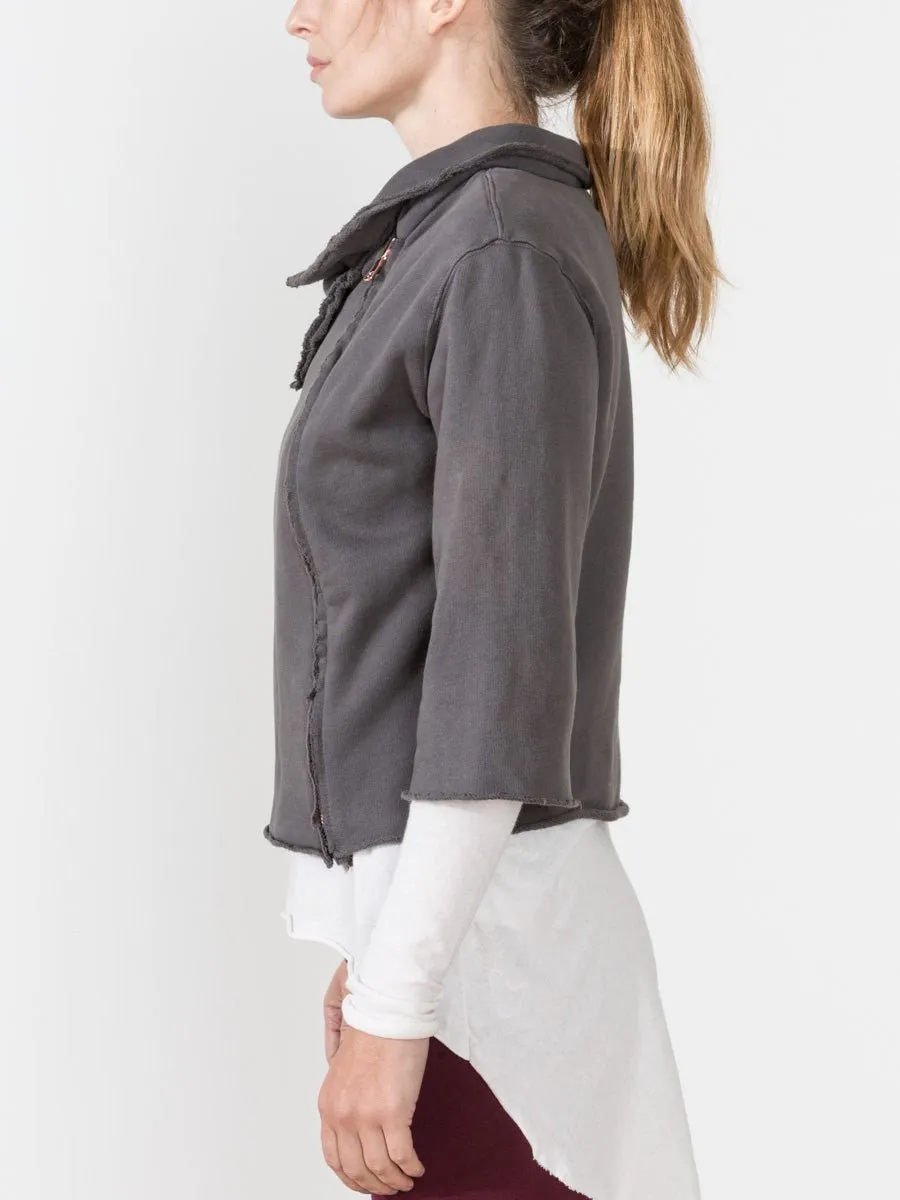 fleece moto jacket