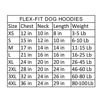 Flex-Fit Dog Hoodie Sweater - Gray