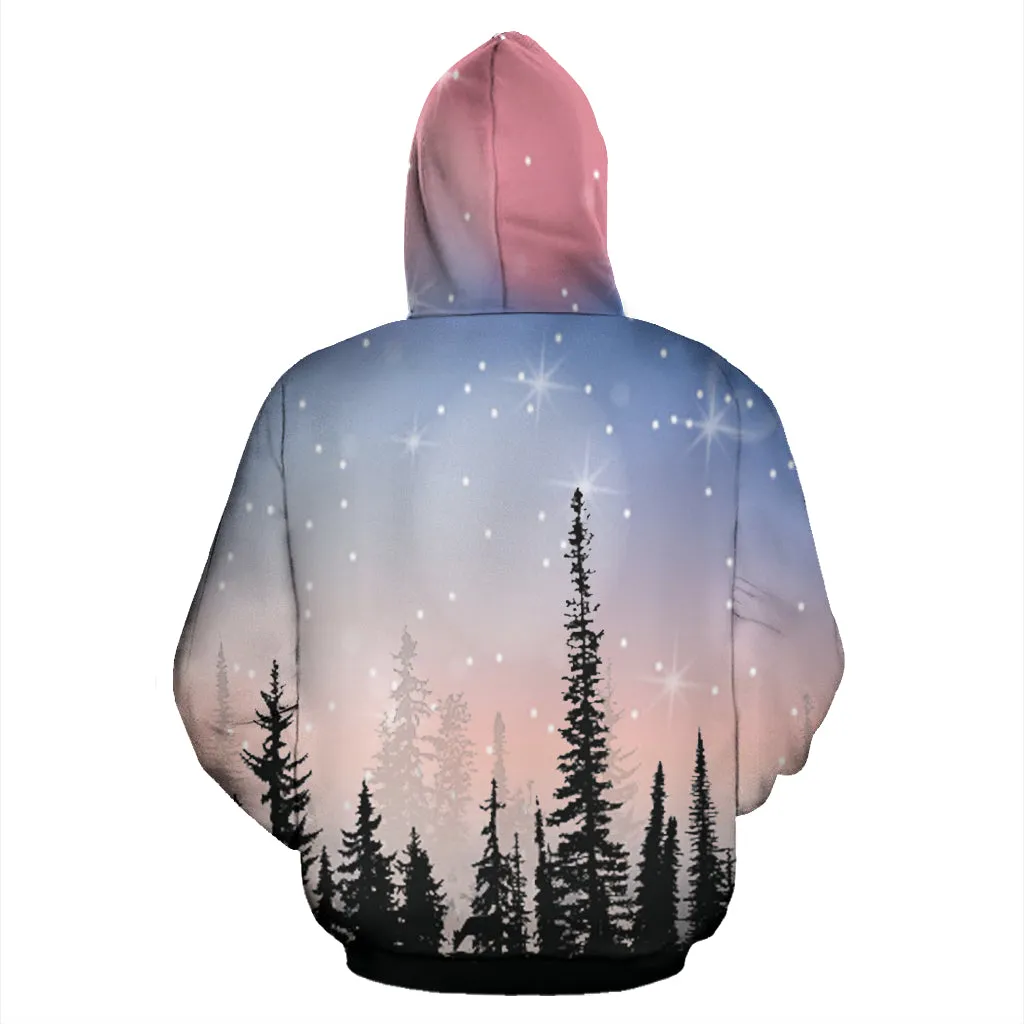 Forest With Stars Hoodie