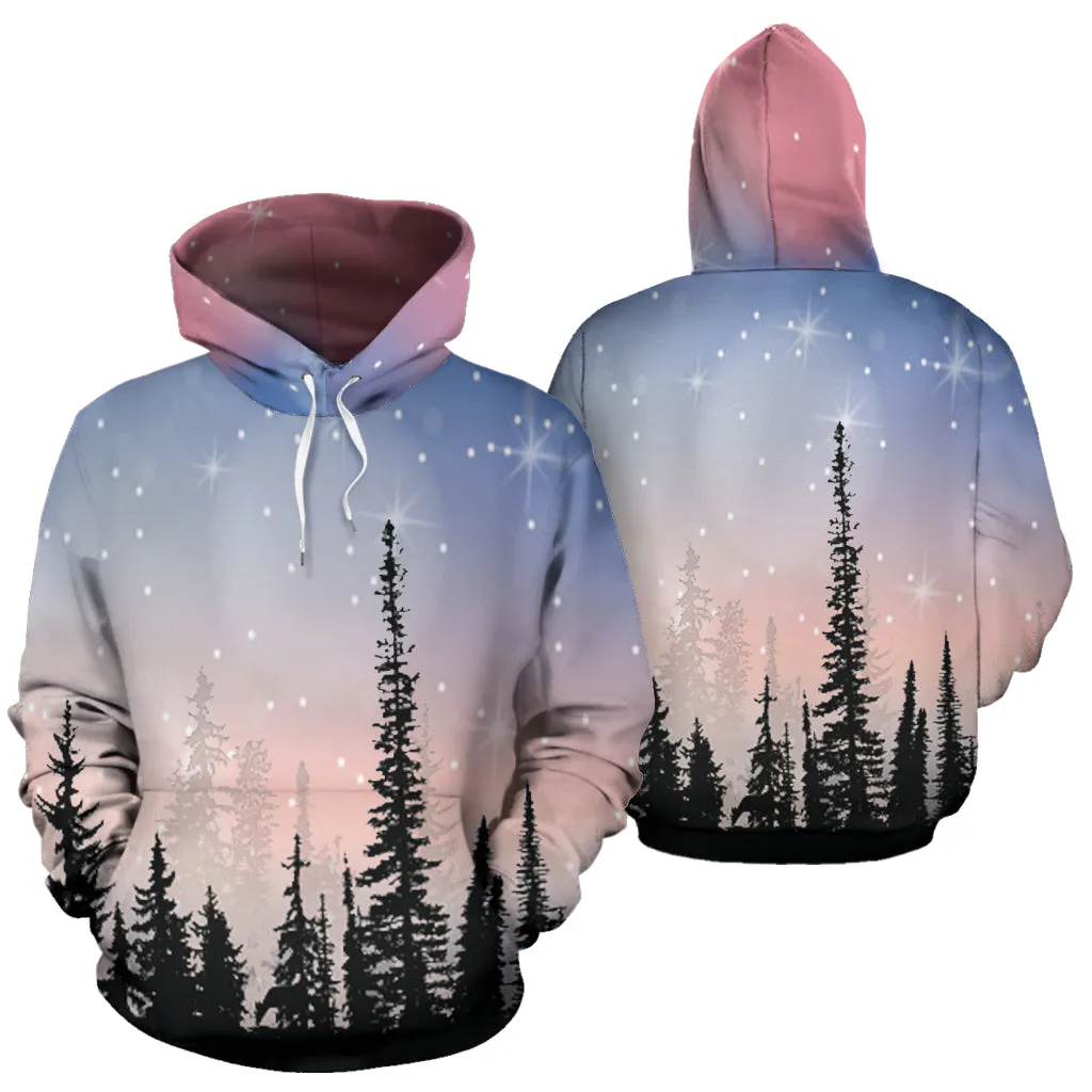 Forest With Stars Hoodie