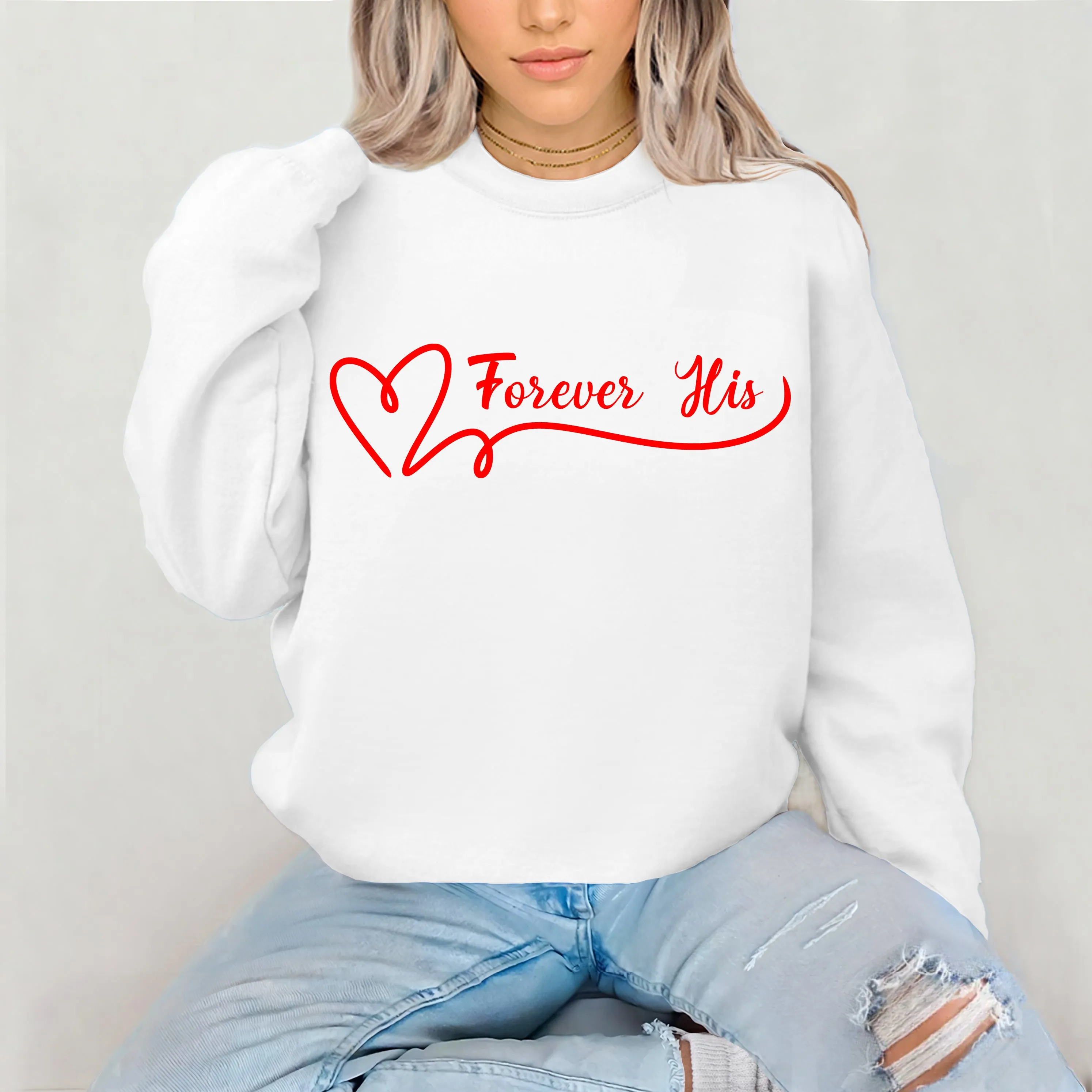 Forever Sweatshirt, Cute Couple Sweatshirt, Valentine Sweatshirt, Valentine Shirt, Valentines Gift, Couple Gifts, Lovers Matching Sweatshirt