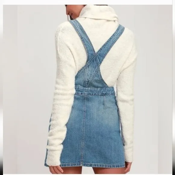 Free People Louis Denim Skirtall size 2