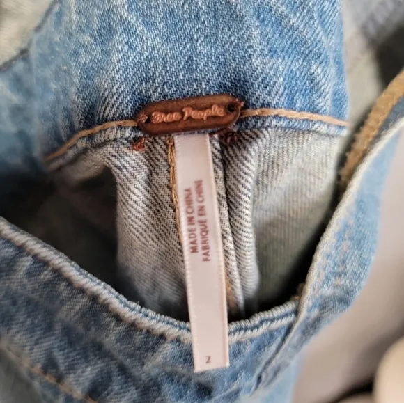 Free People Louis Denim Skirtall size 2