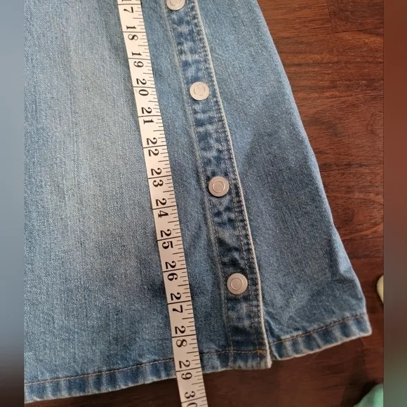 Free People Louis Denim Skirtall size 2