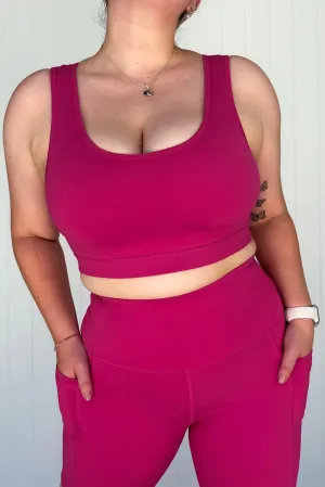 Fuchsia - Reversible Crop Top - Hybrid 2.0