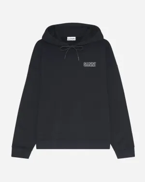 Ganni Software Hoodie - Black