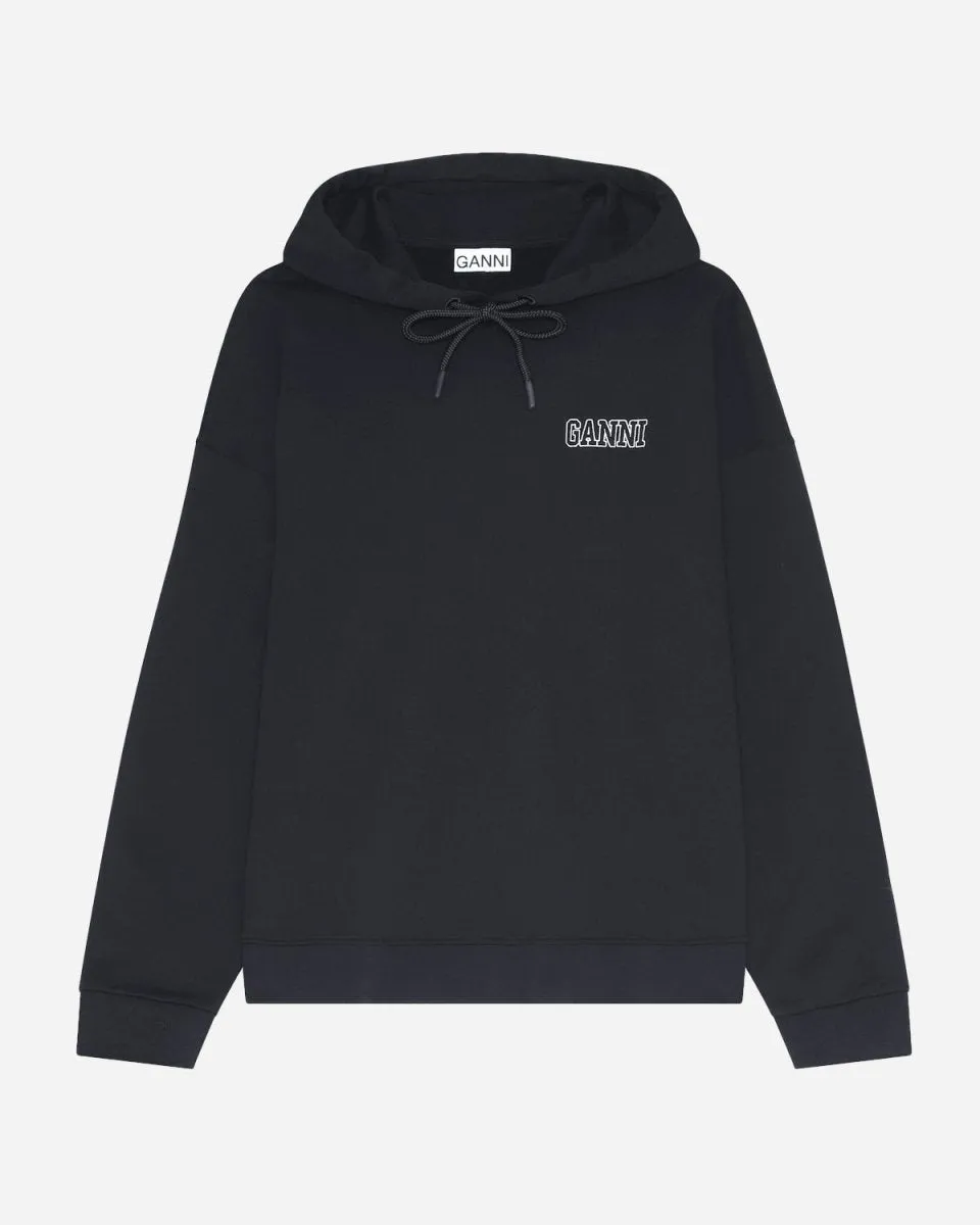 Ganni Software Hoodie - Black