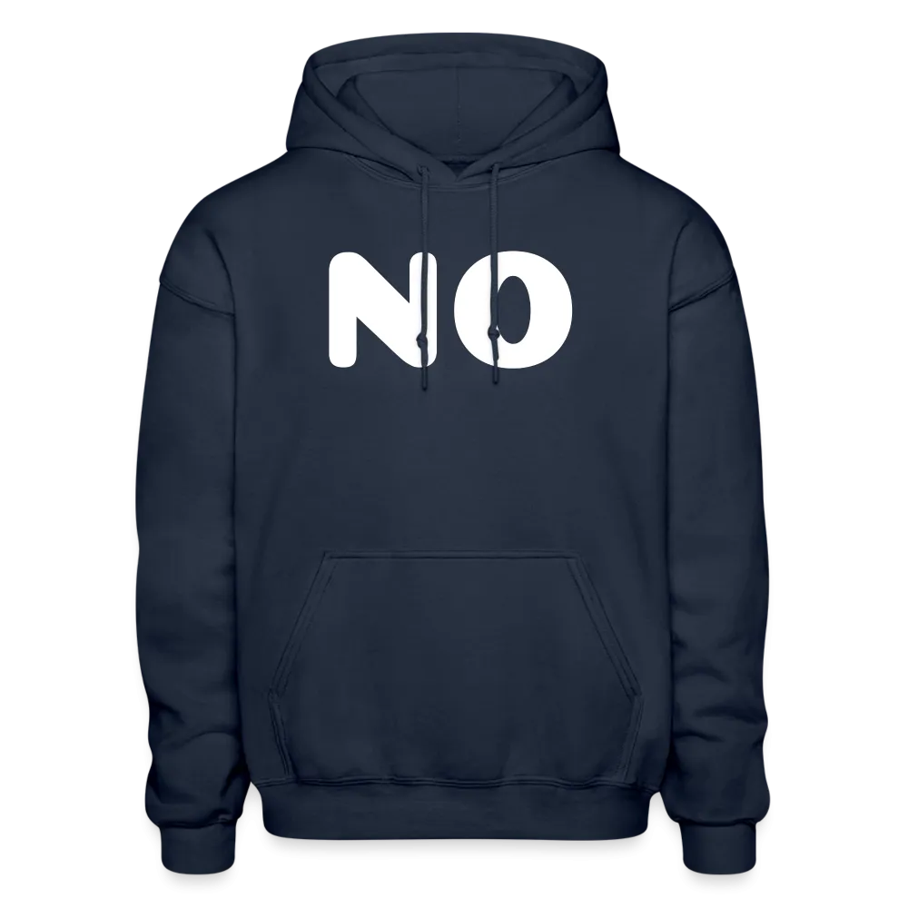 Gildan Heavy Blend Adult Hoodie stating NO