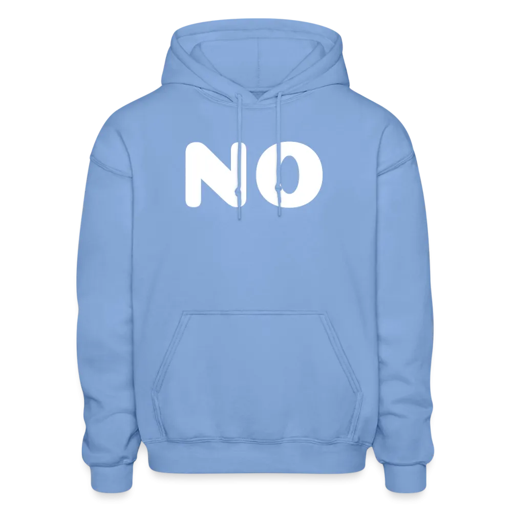 Gildan Heavy Blend Adult Hoodie stating NO