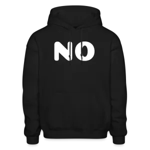 Gildan Heavy Blend Adult Hoodie stating NO