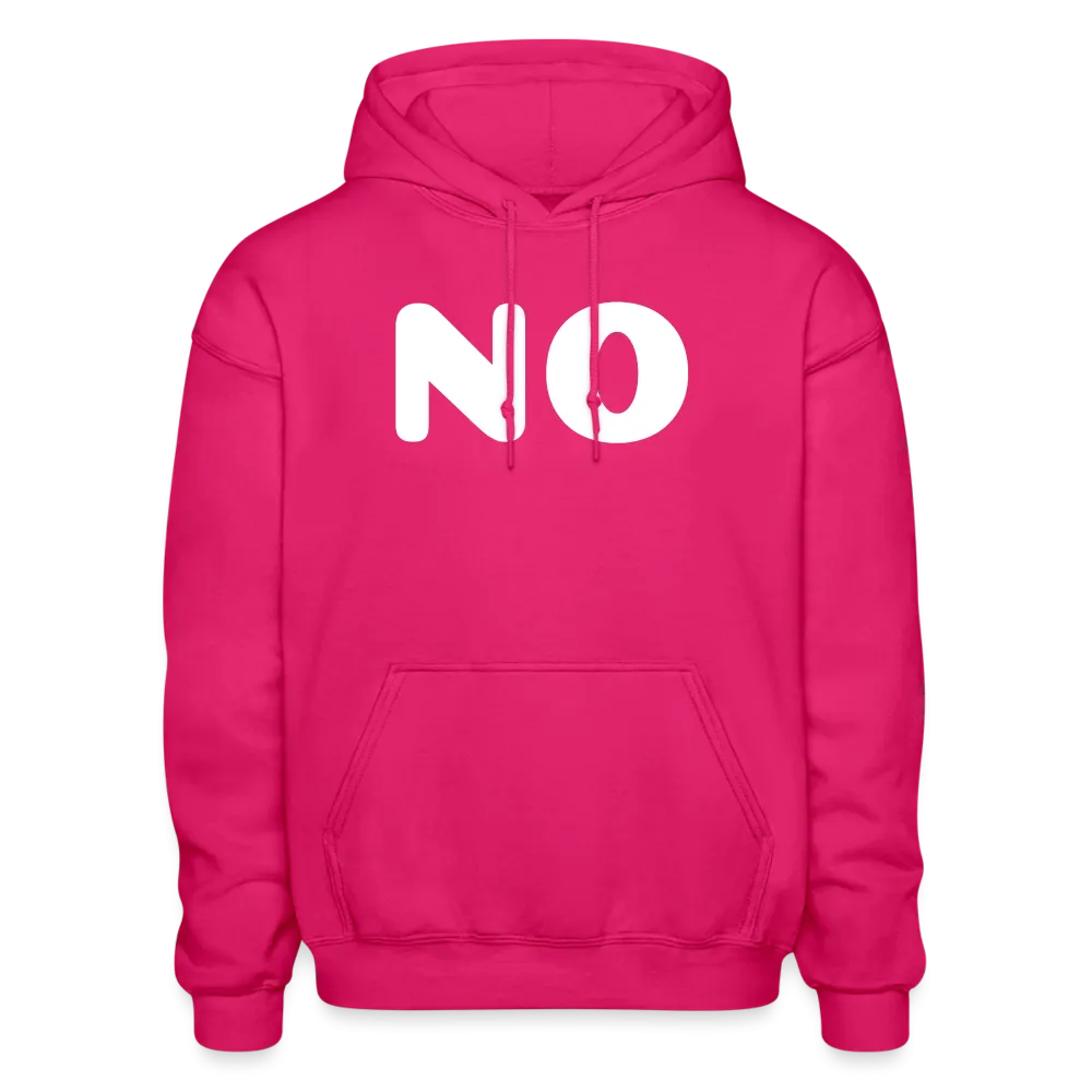 Gildan Heavy Blend Adult Hoodie stating NO