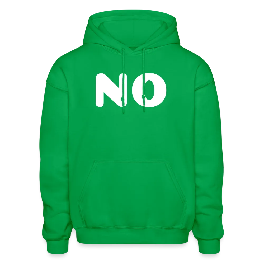Gildan Heavy Blend Adult Hoodie stating NO