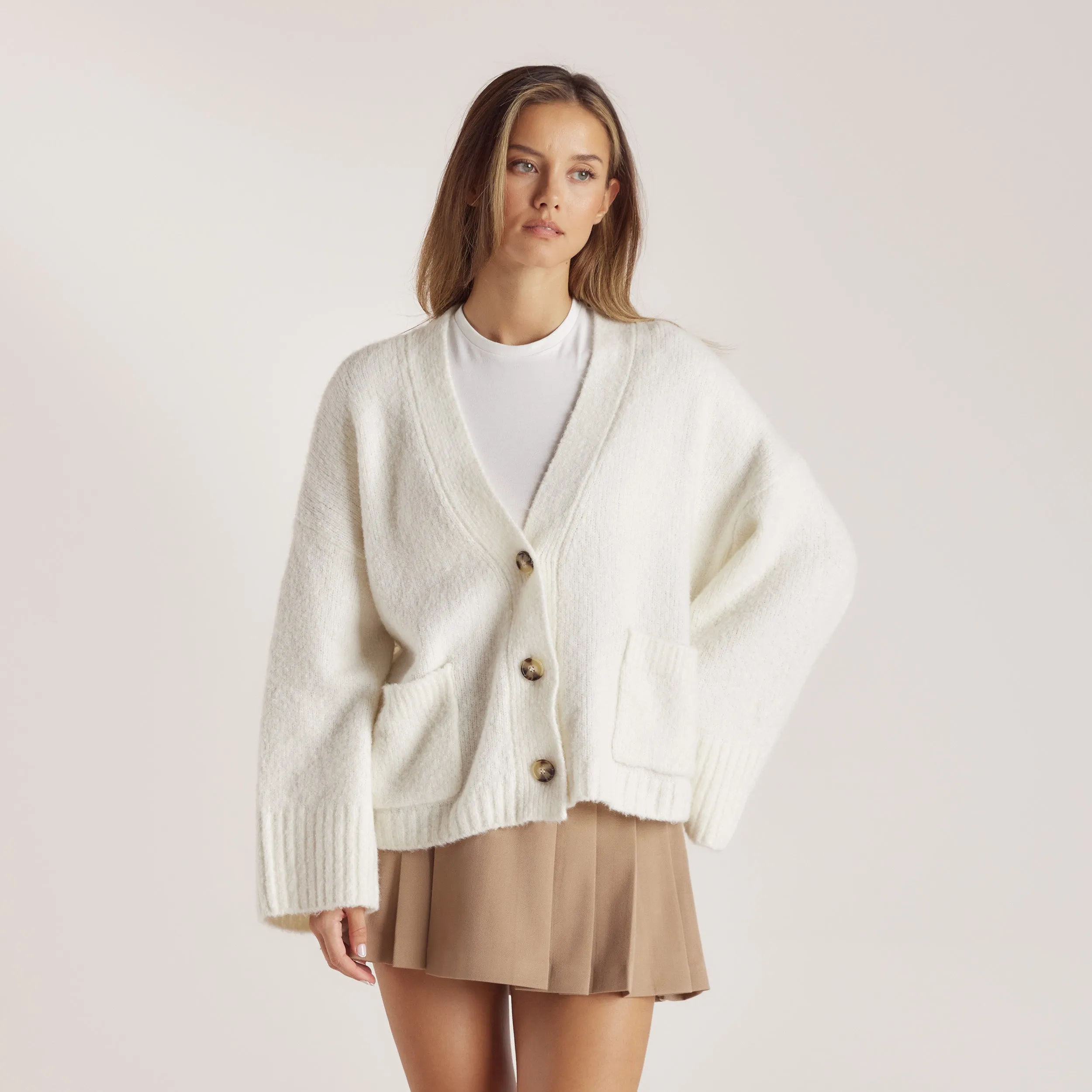 Gilet Oversize - Crème