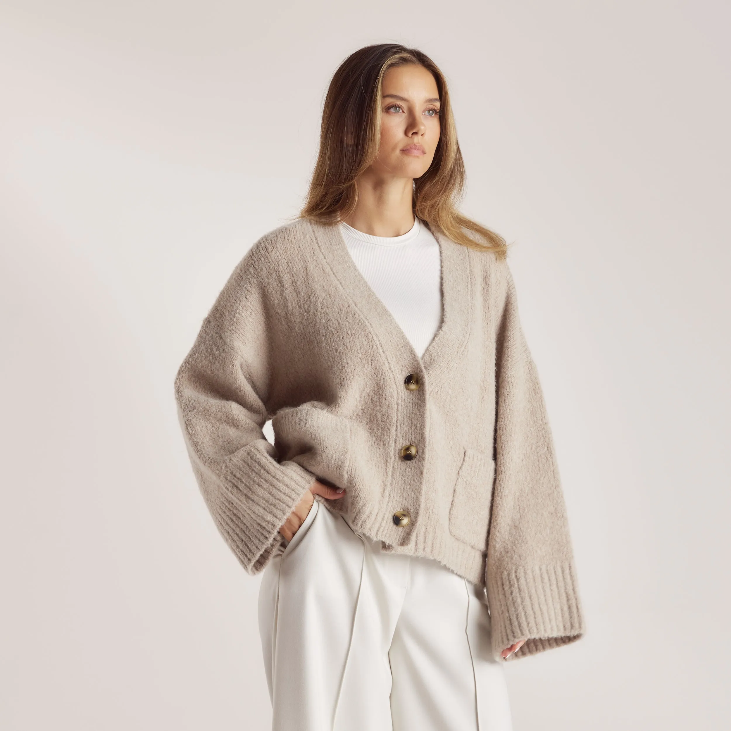 Gilet Oversize - Pain
