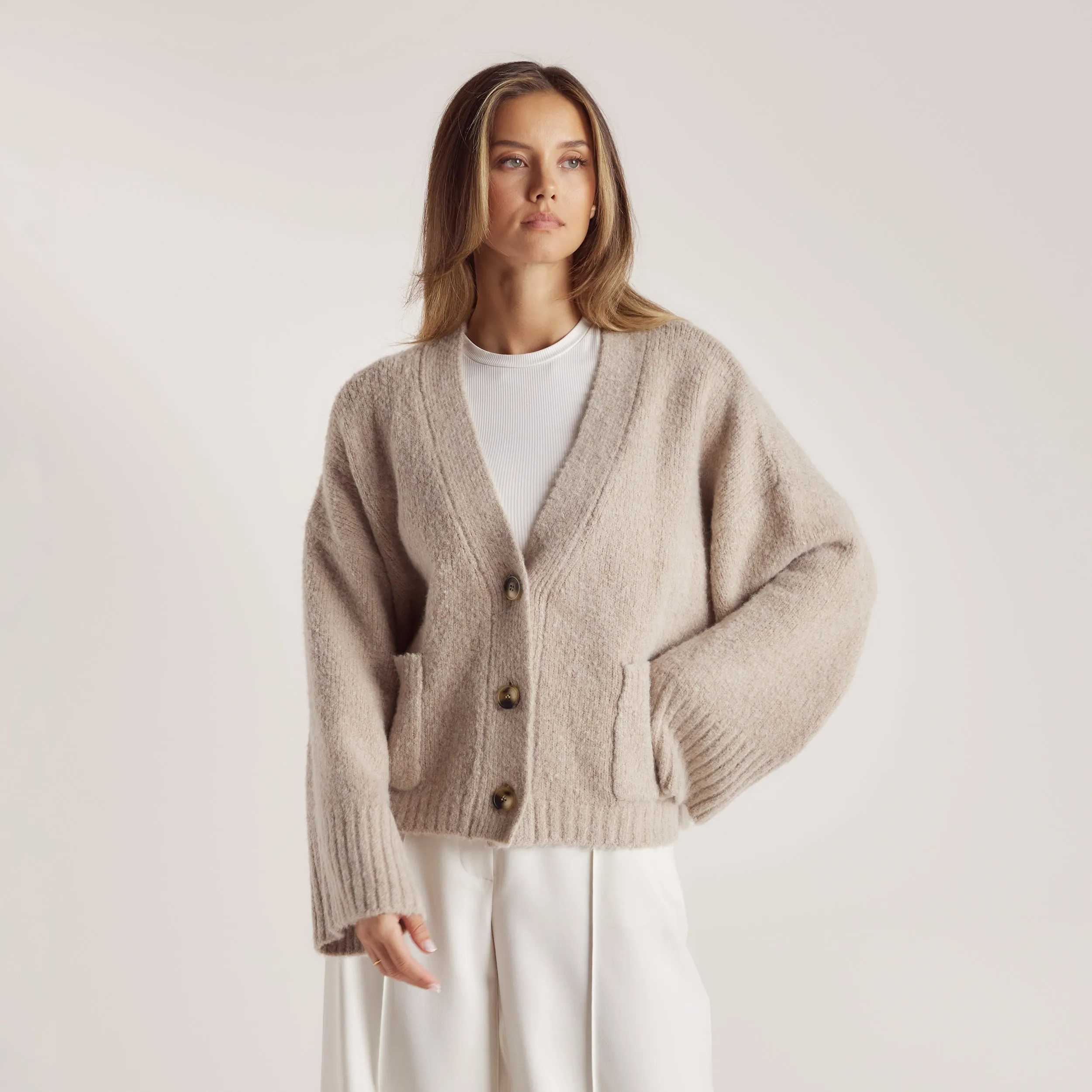 Gilet Oversize - Pain