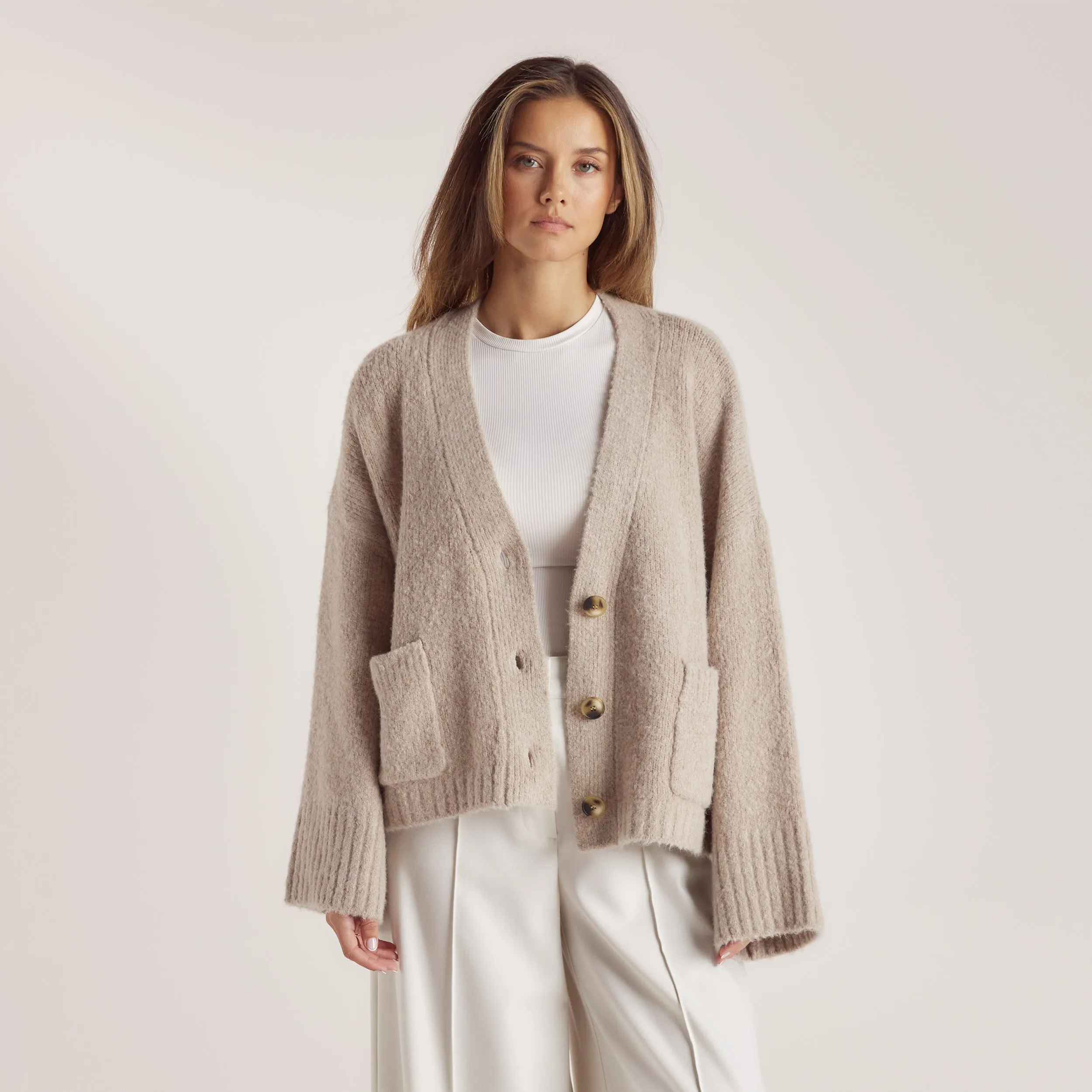 Gilet Oversize - Pain