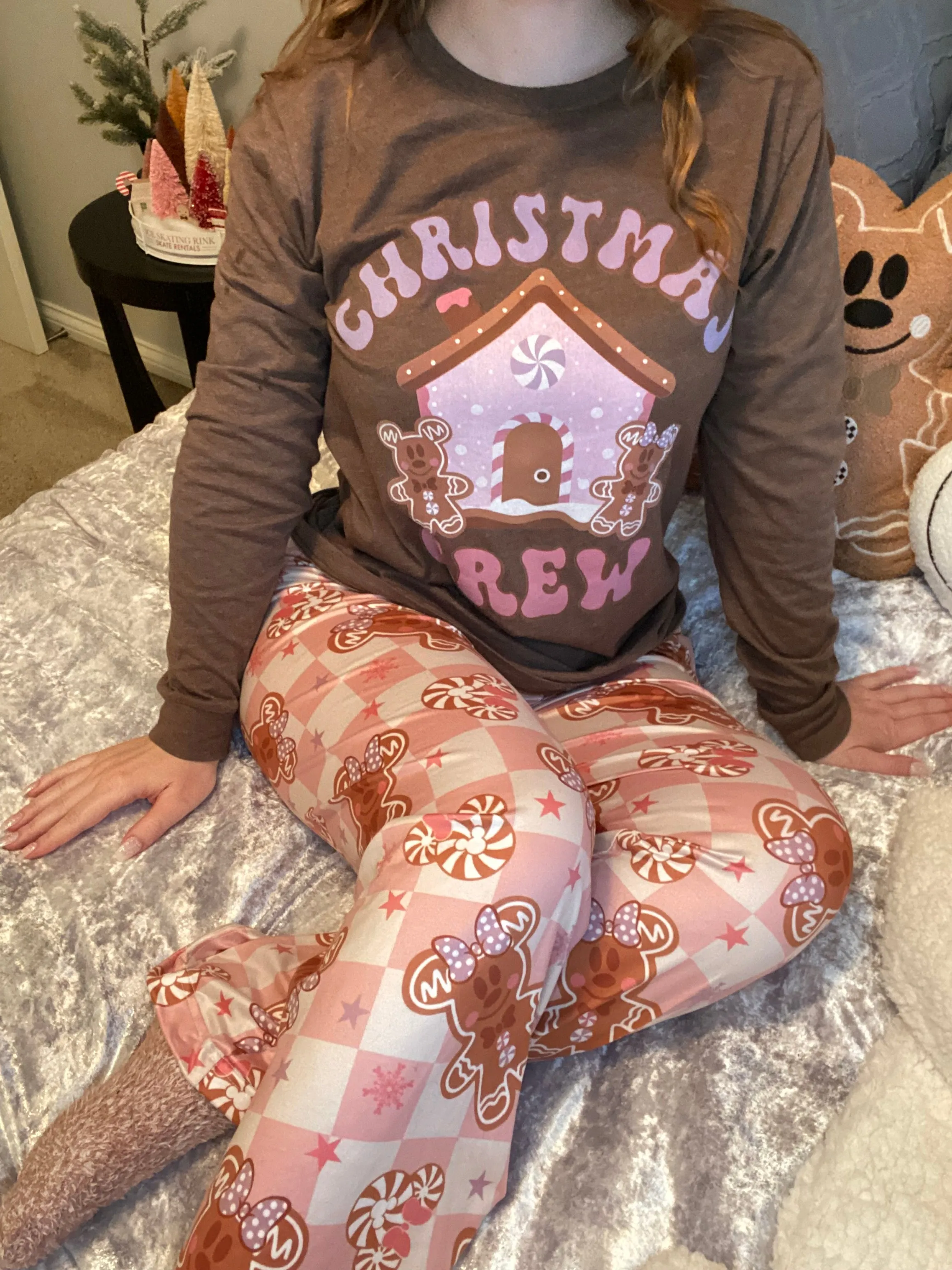 Gingerbread Crew Pajama Top*
