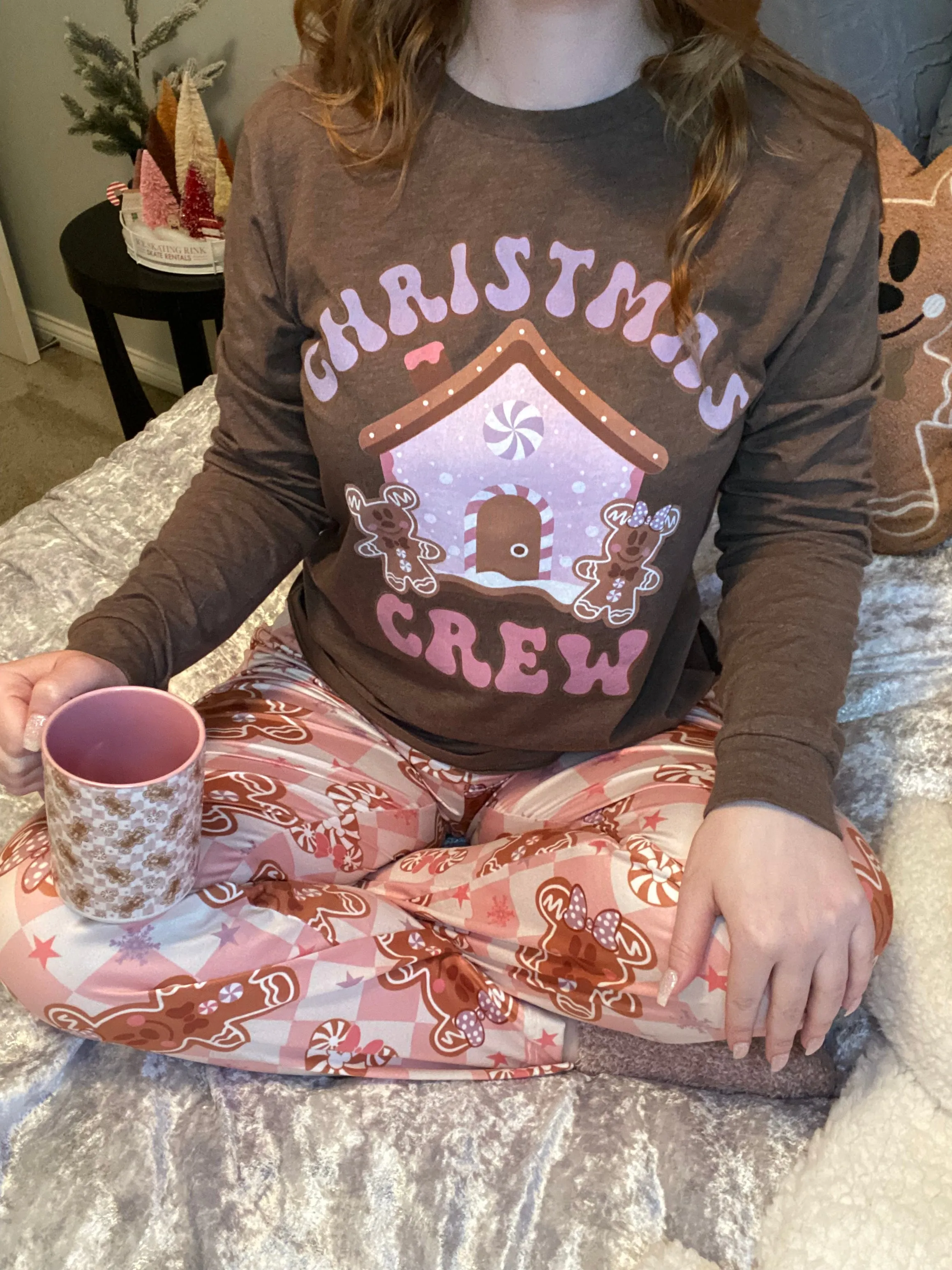Gingerbread Crew Pajama Top*