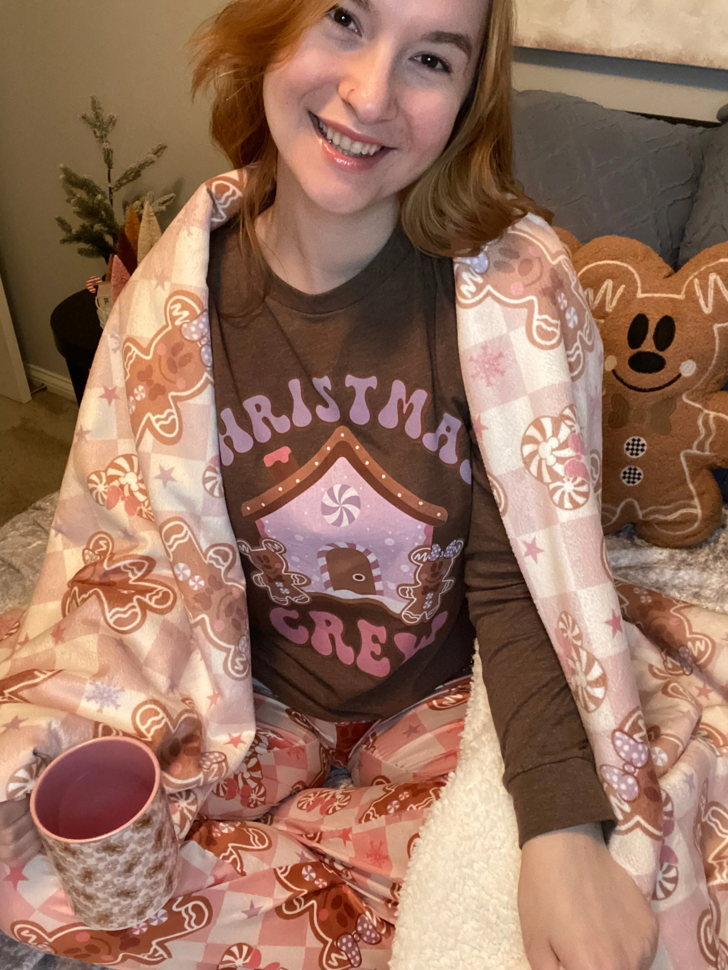 Gingerbread Crew Pajama Top*