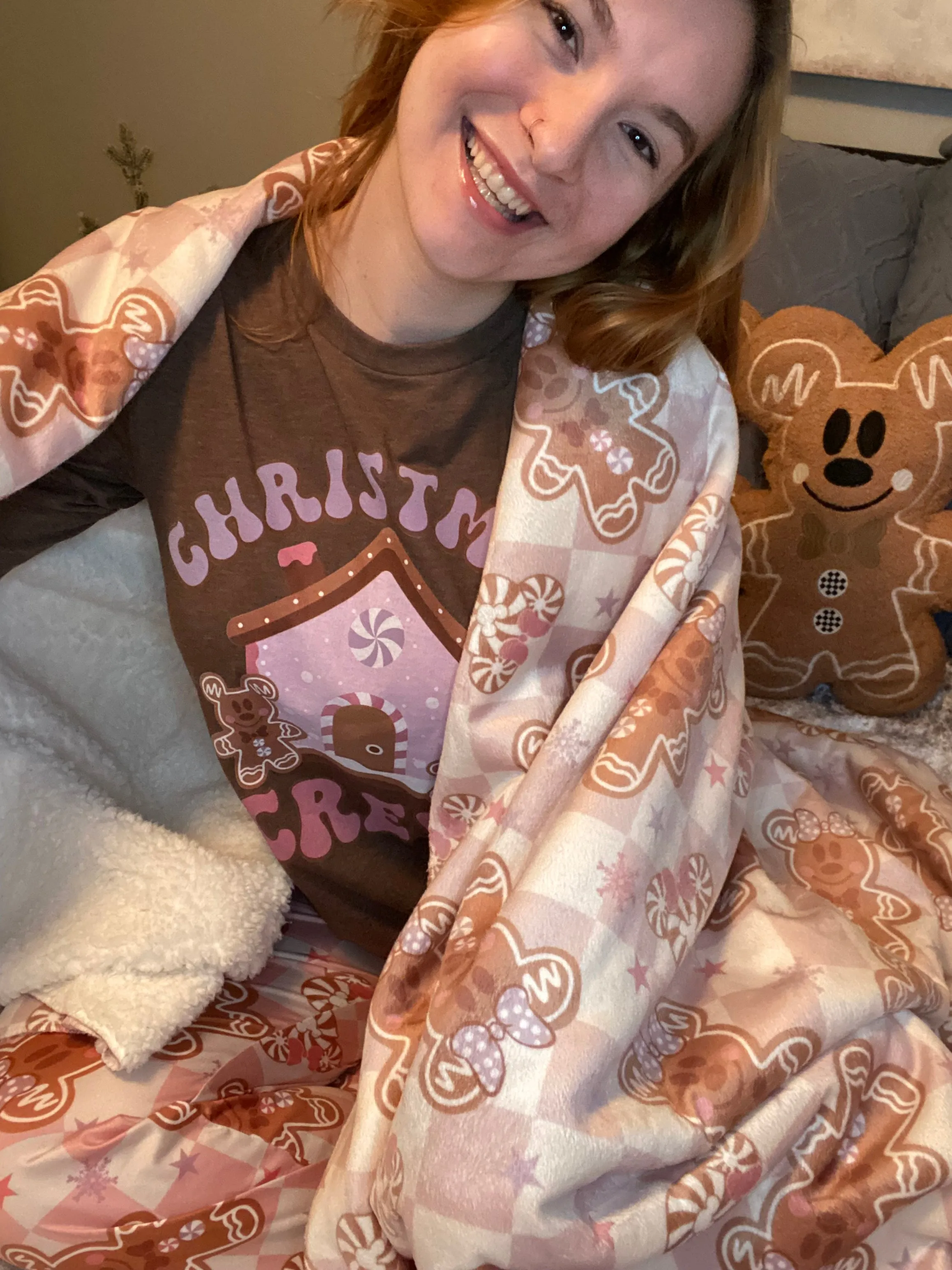 Gingerbread Crew Pajama Top*