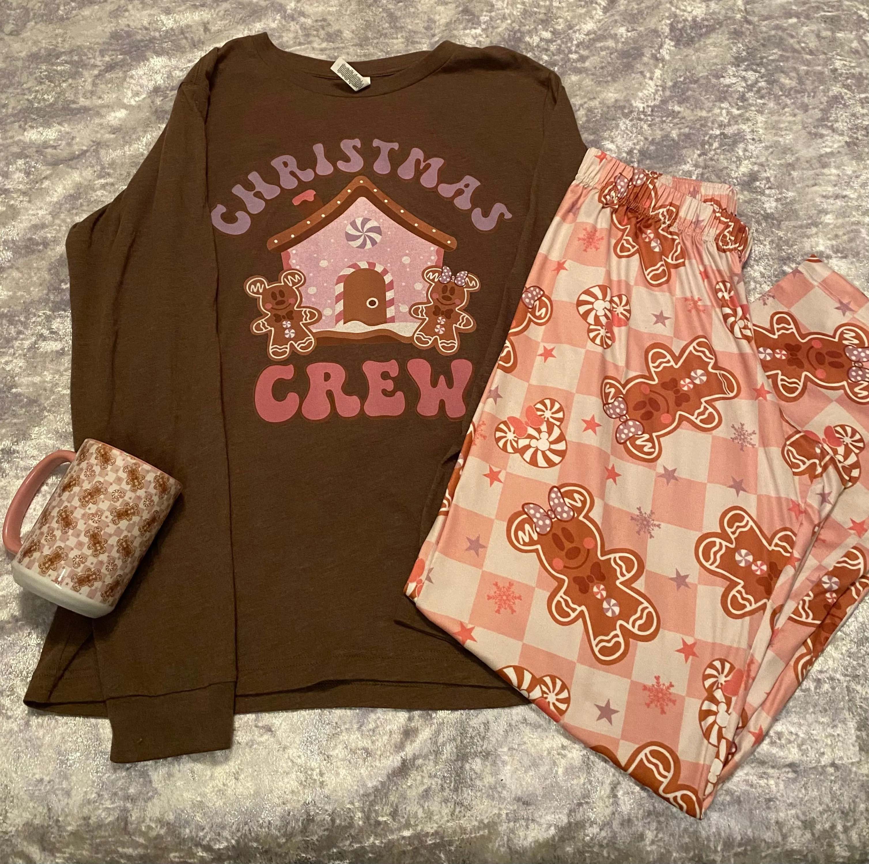 Gingerbread Crew Pajama Top*