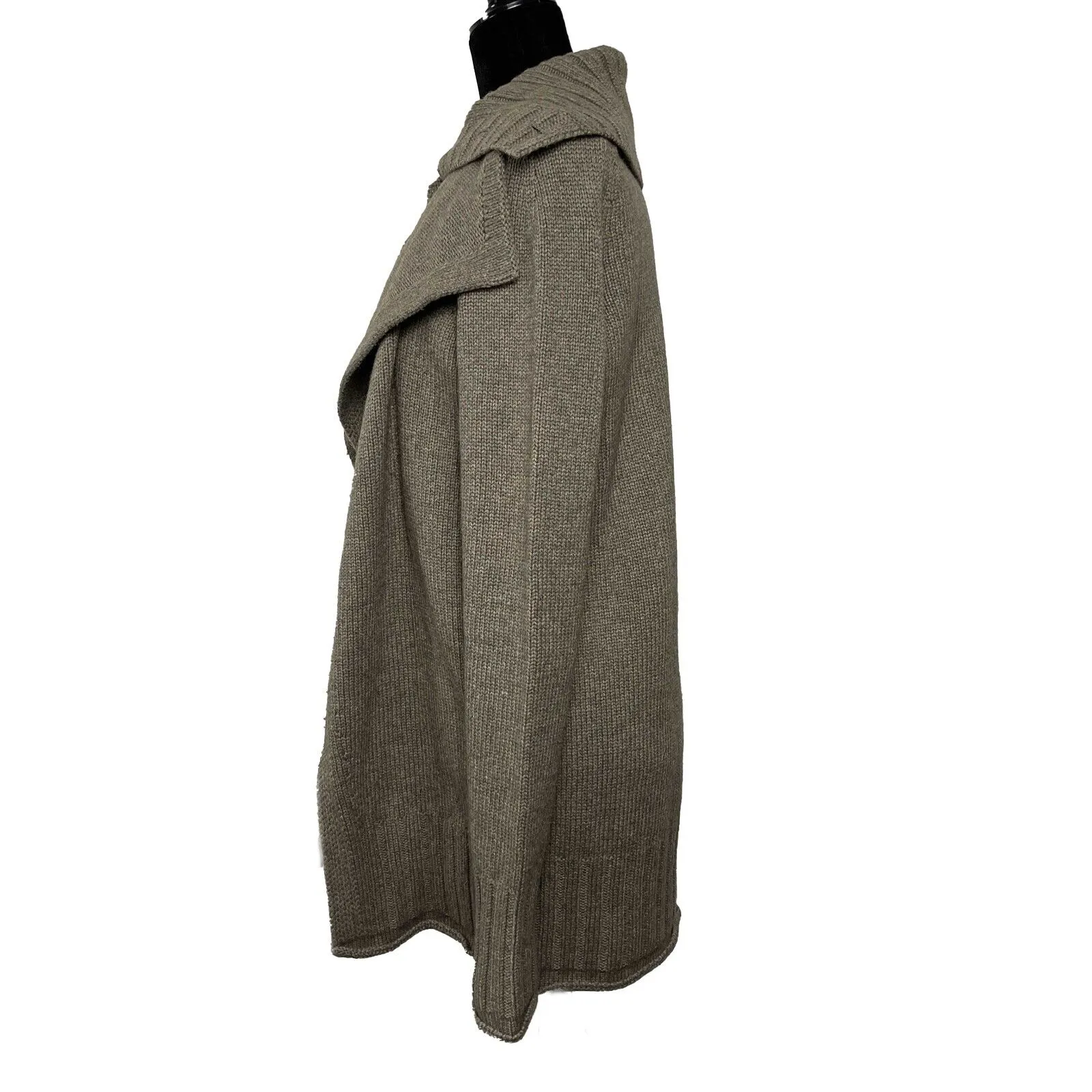 Givenchy - Pristine - Wool Blend Knit Long Cardigan Sweater - Taupe - XS - Top