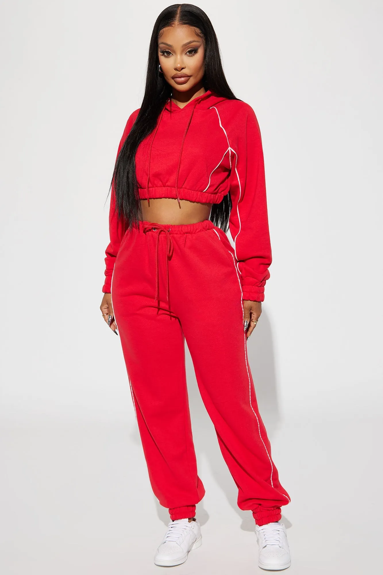 Good Moves Lounge Hoodie - Red