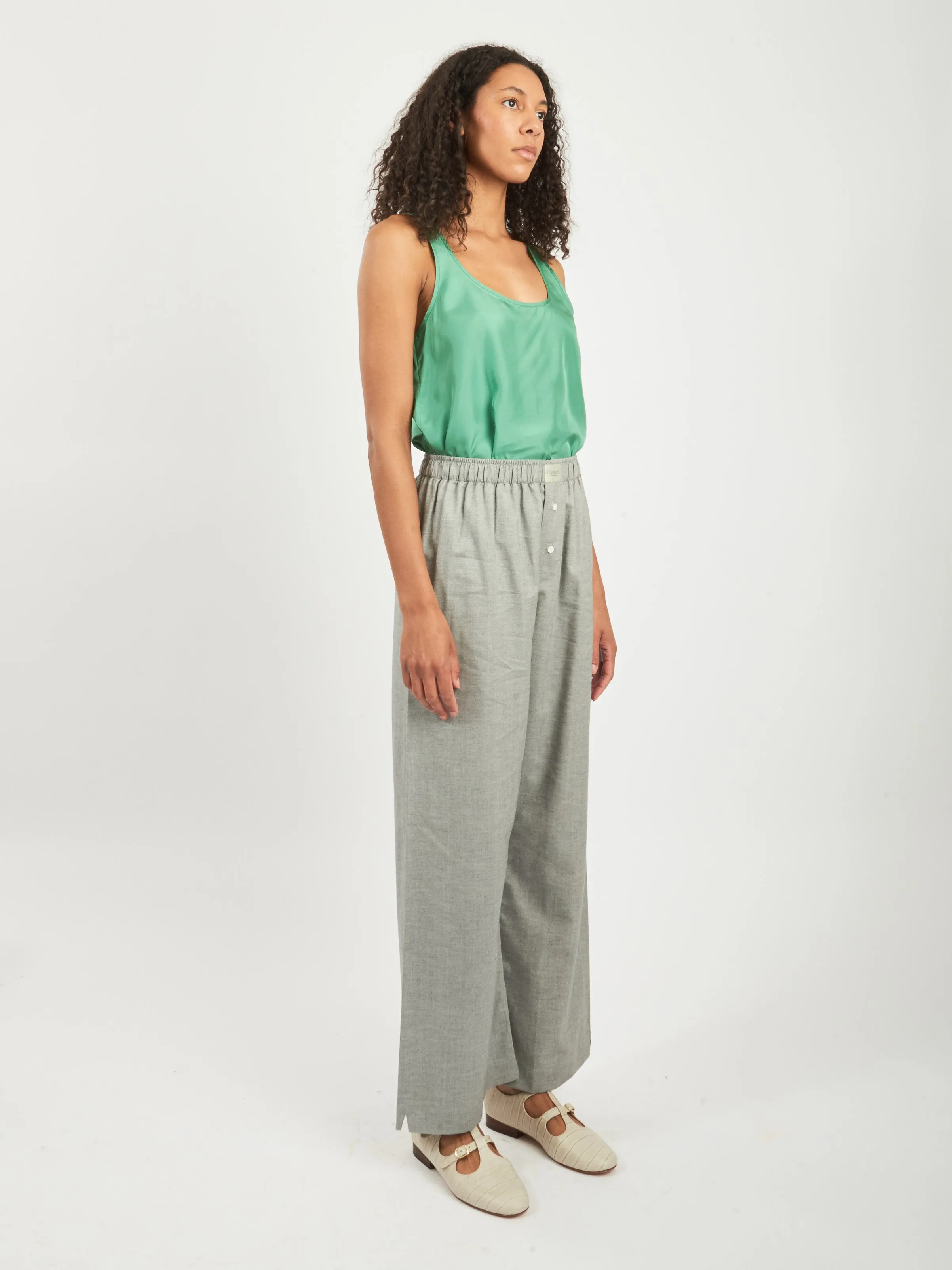 Grey Herringbone La Boxer Alta