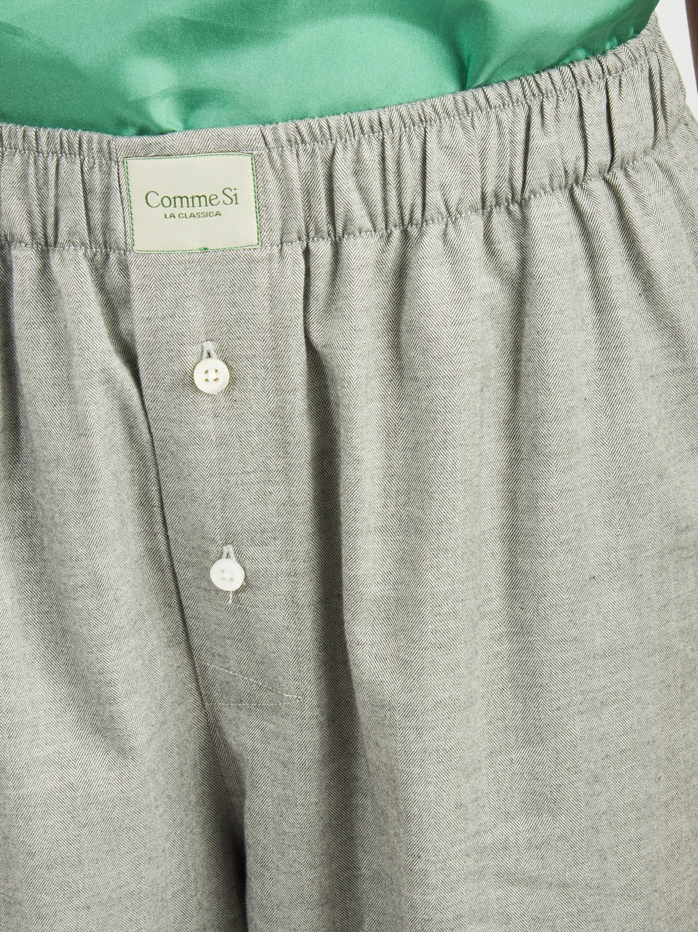 Grey Herringbone La Boxer Alta