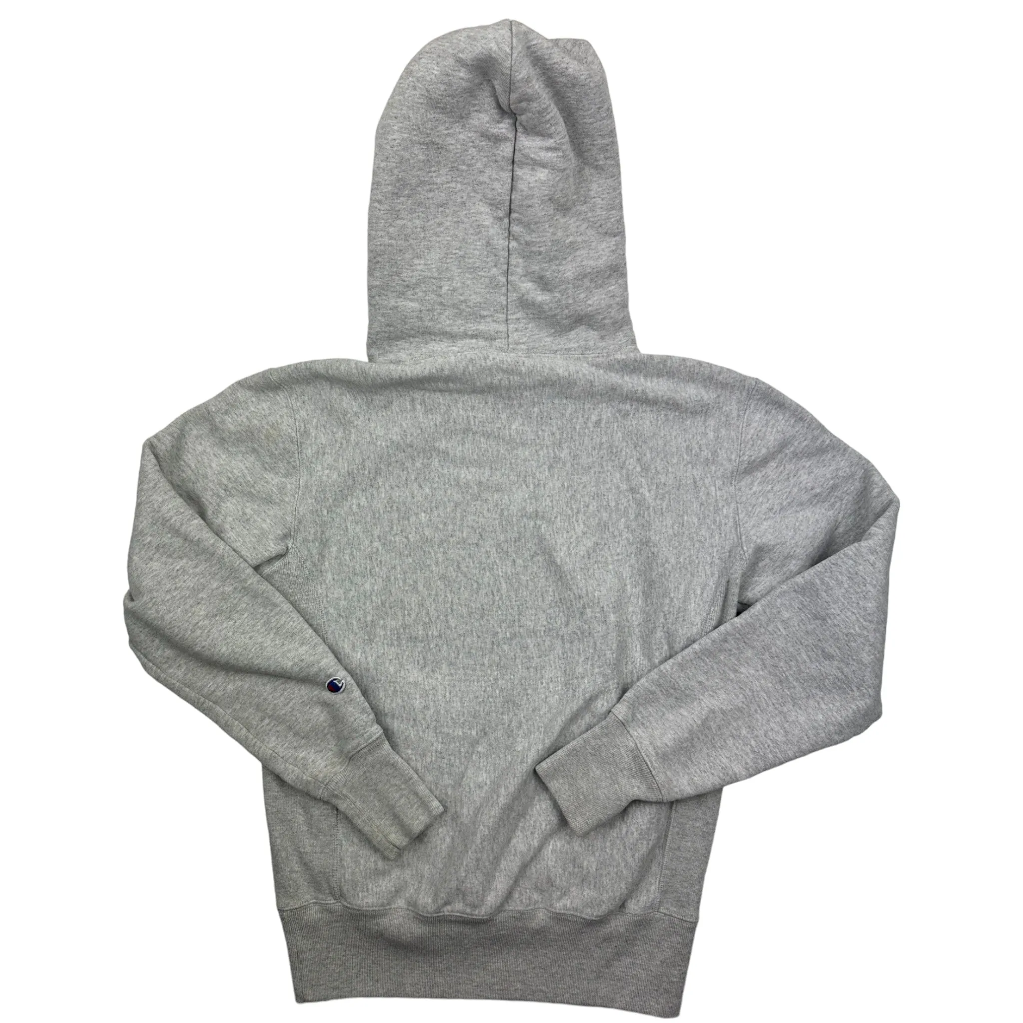GREY REVERSE WEAVE CHAMPION HOODIE - (S)