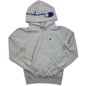 GREY REVERSE WEAVE CHAMPION HOODIE - (S)