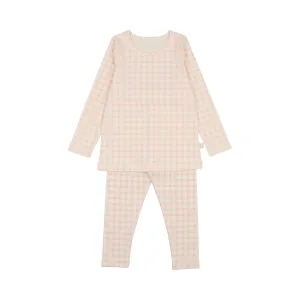 Grid pink pajamas by Pouf