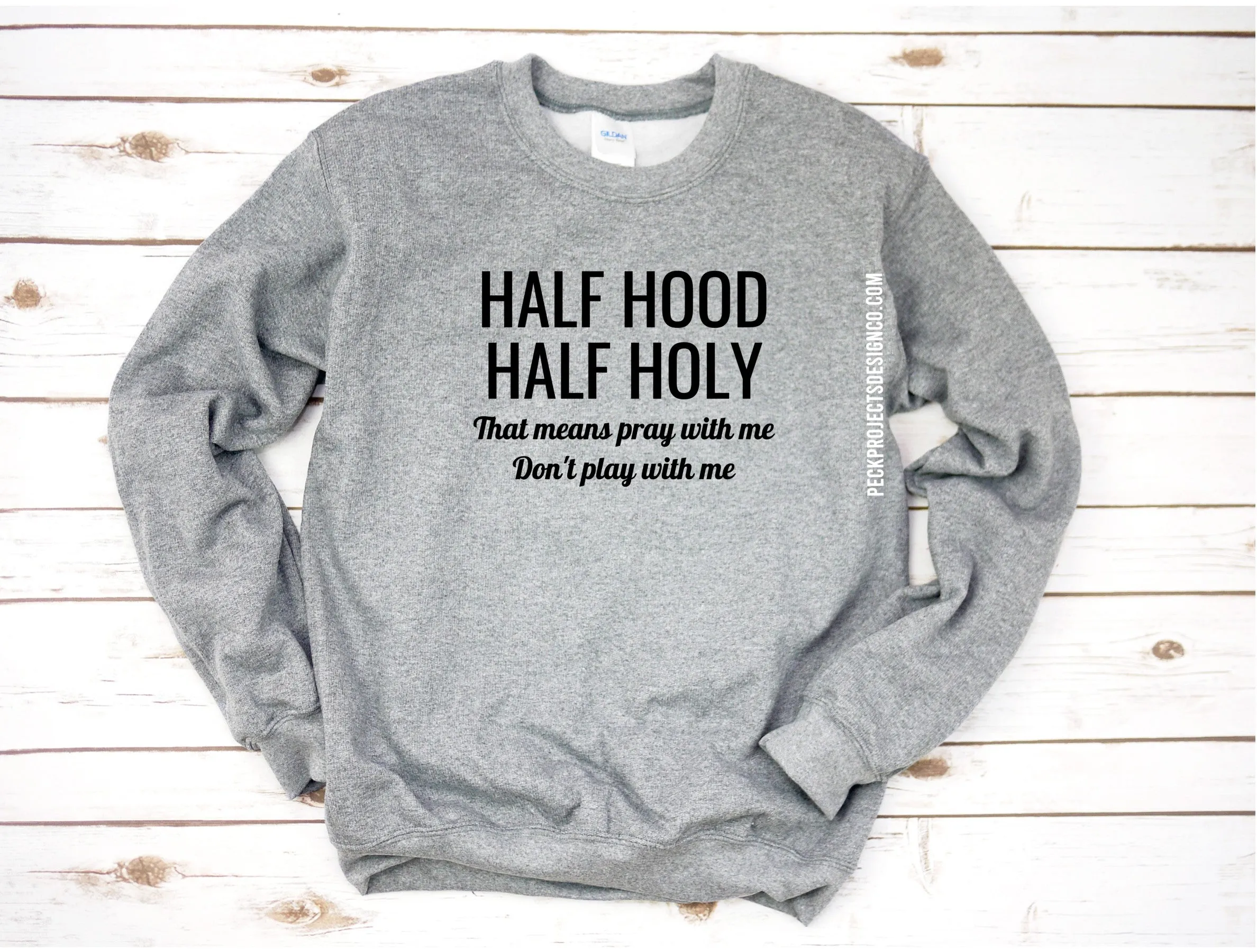 Half Hood Half Holy Crew/Hoodie