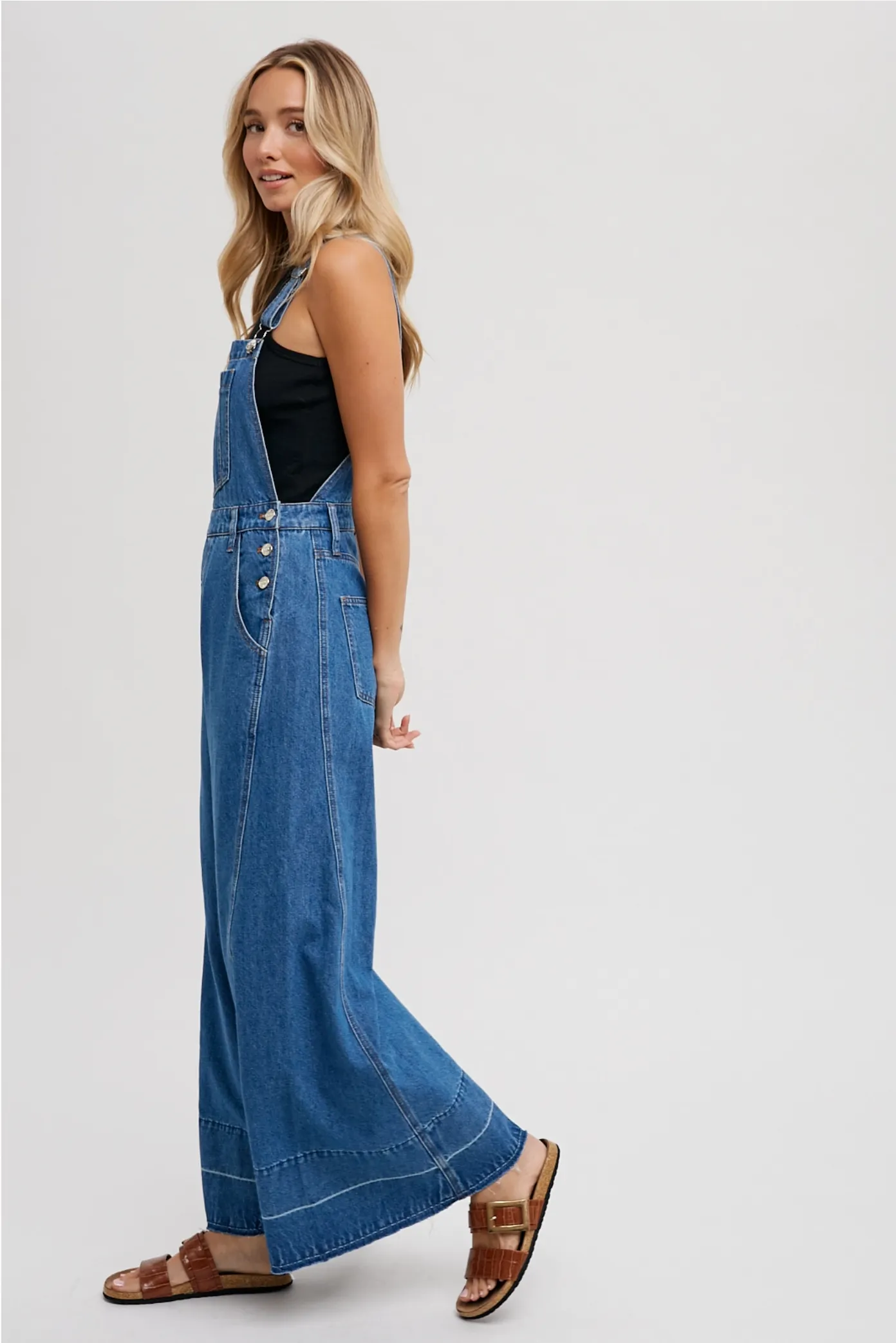 Halsey Wide Leg Overalls