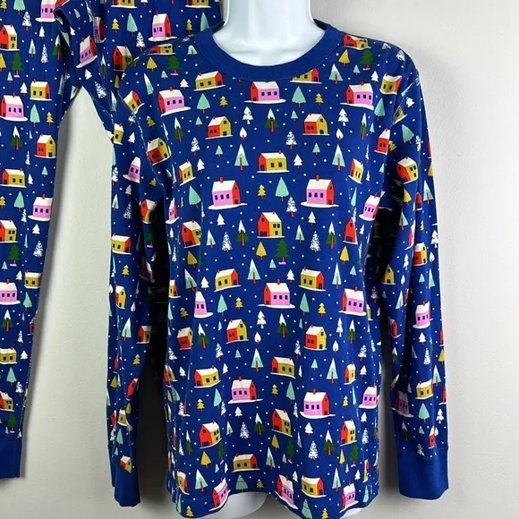 Hanna Andersson Adult Unisex Hygge House Holiday Organic Cotton Pajamas Set Sz M