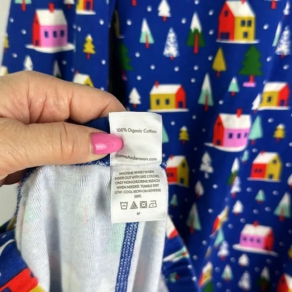 Hanna Andersson Adult Unisex Hygge House Holiday Organic Cotton Pajamas Set Sz M