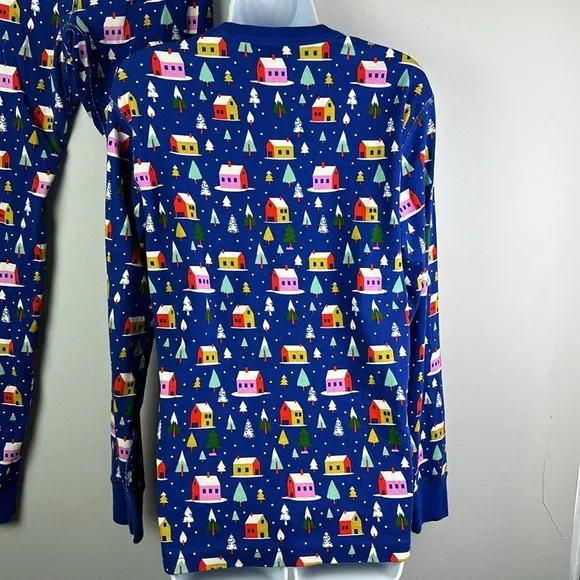 Hanna Andersson Adult Unisex Hygge House Holiday Organic Cotton Pajamas Set Sz M