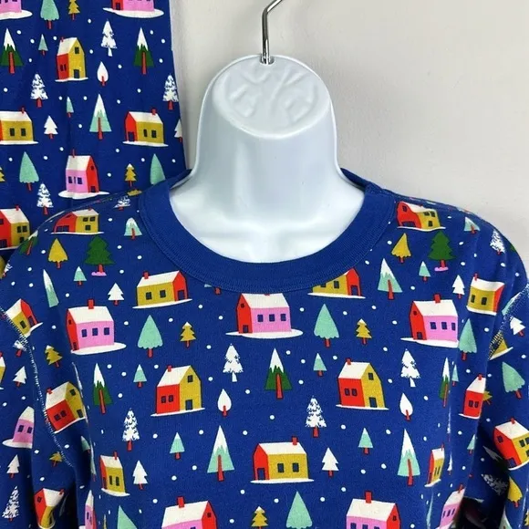 Hanna Andersson Adult Unisex Hygge House Holiday Organic Cotton Pajamas Set Sz M