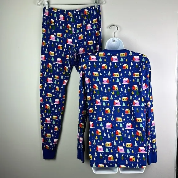 Hanna Andersson Adult Unisex Hygge House Holiday Organic Cotton Pajamas Set Sz M