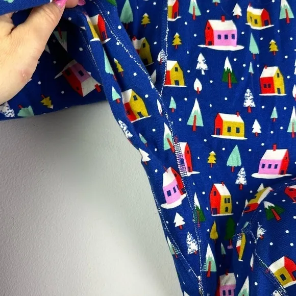 Hanna Andersson Adult Unisex Hygge House Holiday Organic Cotton Pajamas Set Sz M