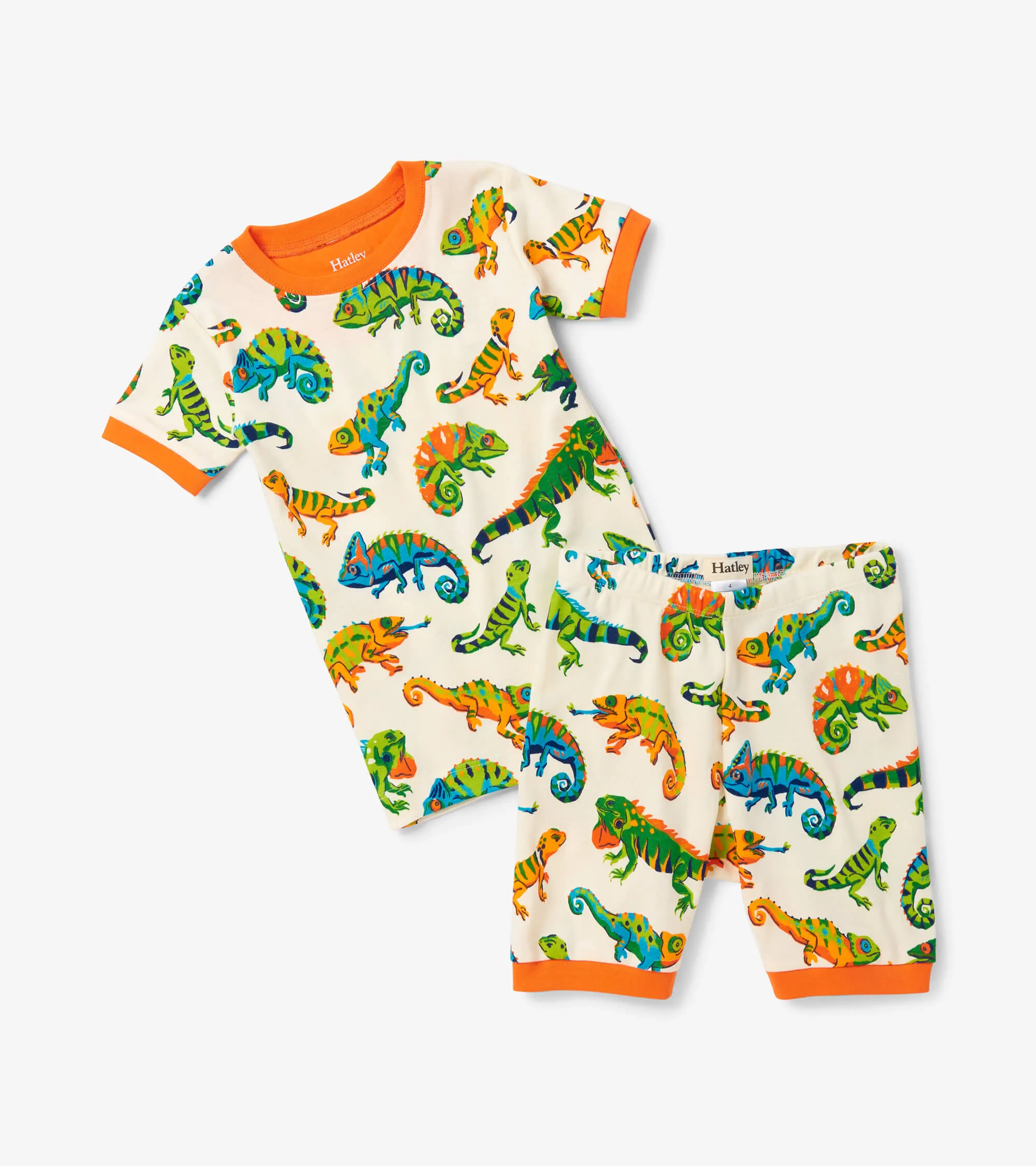 Hatley Friendly Chameleon Summer Pyjamas