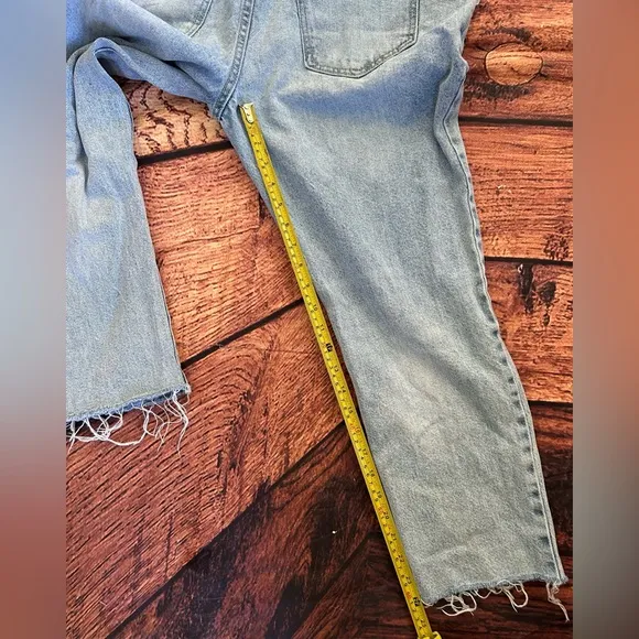 Hidden Dylan Distressed Boyfriend Ripped Denim Women's Overalls Jeans M