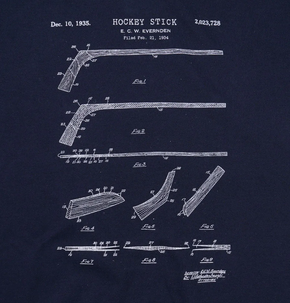HOCKEY STICK PATENT Unisex Sweatshirt