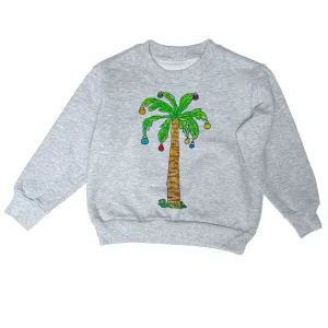 Holiday Palm - Heavy Fleece sweatshirt grey