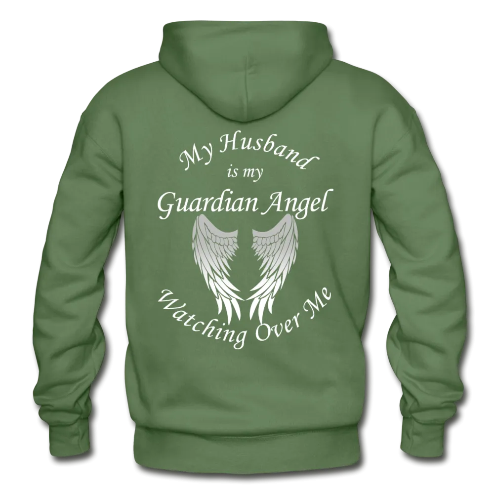 Husband Guardian Angel  Gildan Heavy Blend Adult Hoodie (Ck1377)