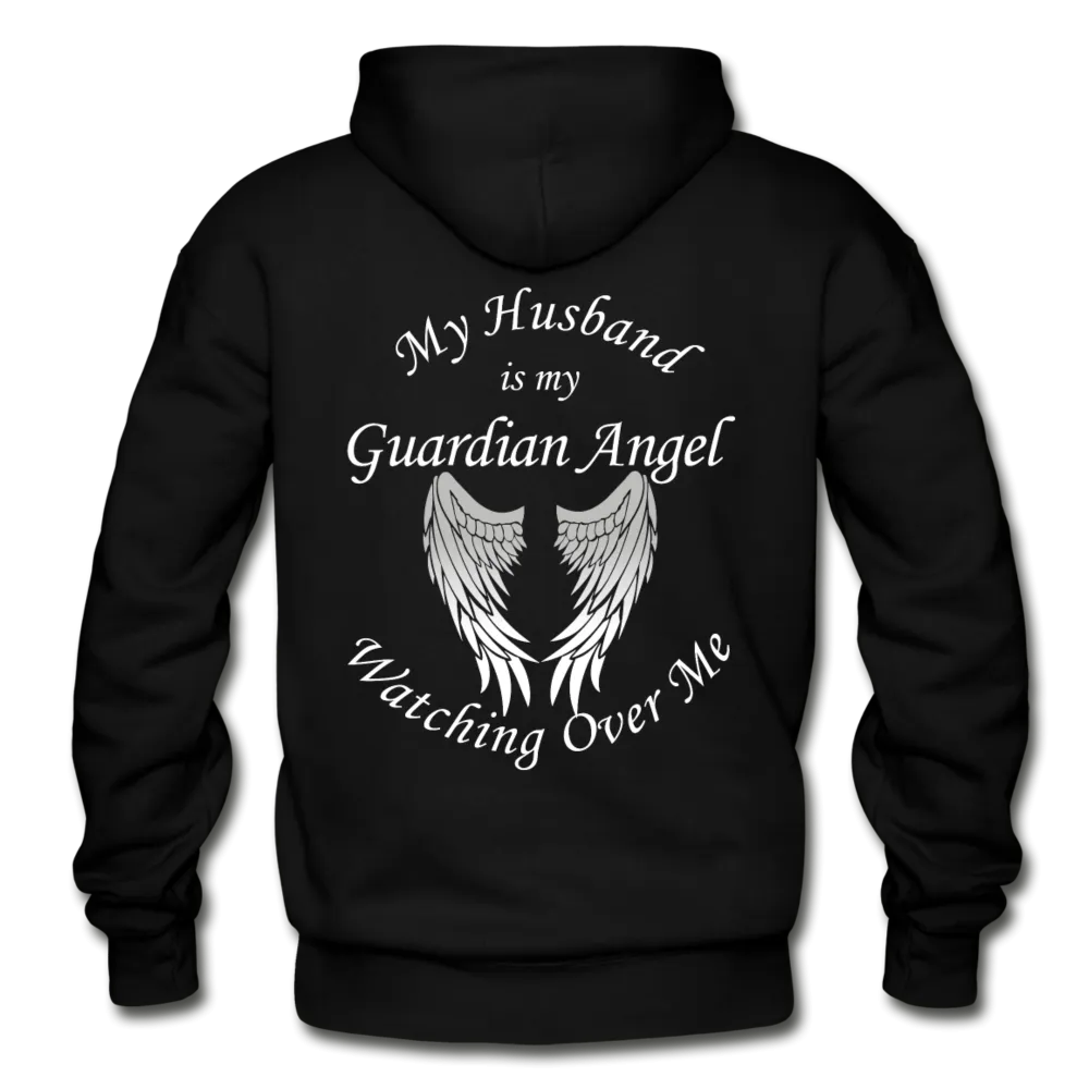 Husband Guardian Angel  Gildan Heavy Blend Adult Hoodie (Ck1377)