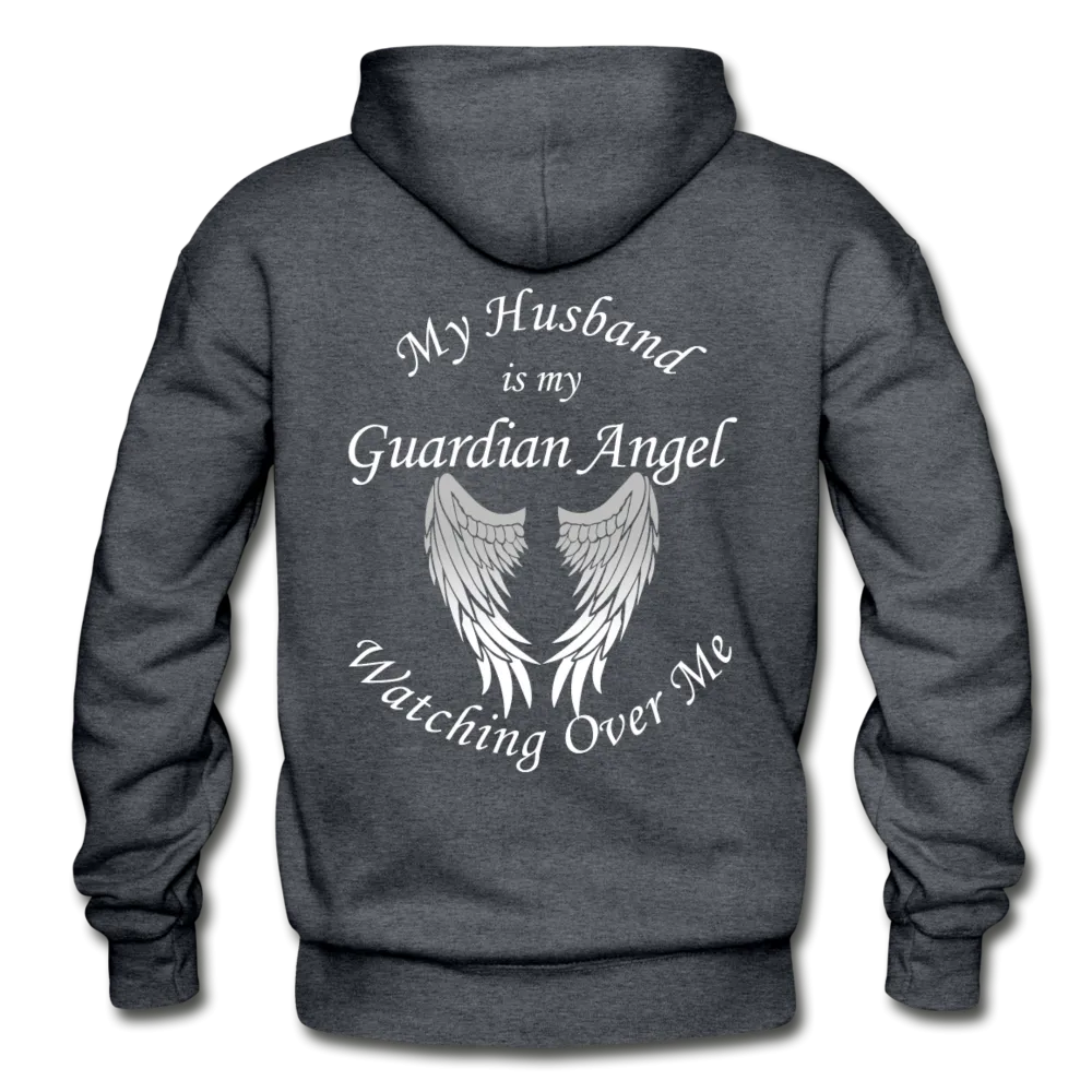 Husband Guardian Angel  Gildan Heavy Blend Adult Hoodie (Ck1377)