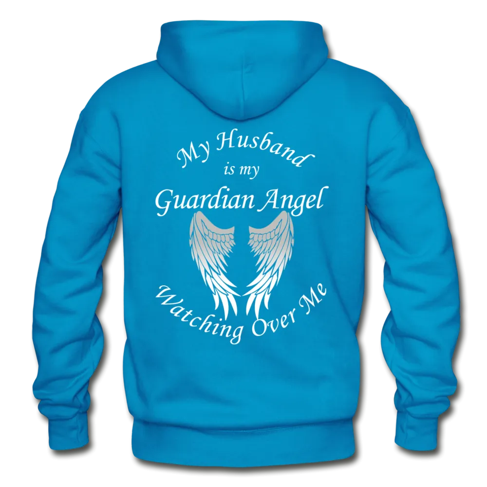 Husband Guardian Angel  Gildan Heavy Blend Adult Hoodie (Ck1377)