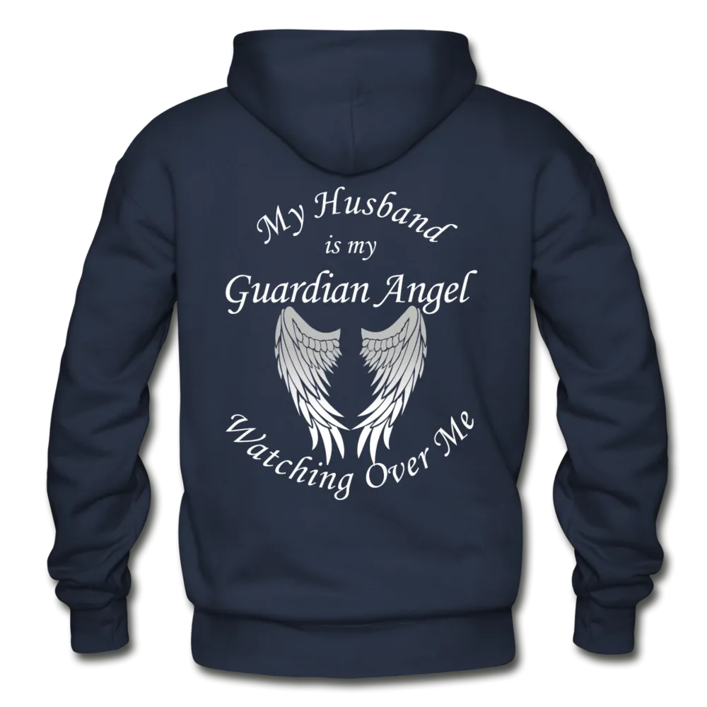 Husband Guardian Angel  Gildan Heavy Blend Adult Hoodie (Ck1377)