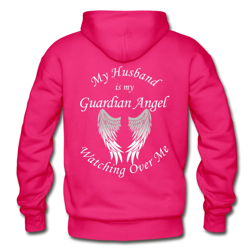 Husband Guardian Angel  Gildan Heavy Blend Adult Hoodie (Ck1377)
